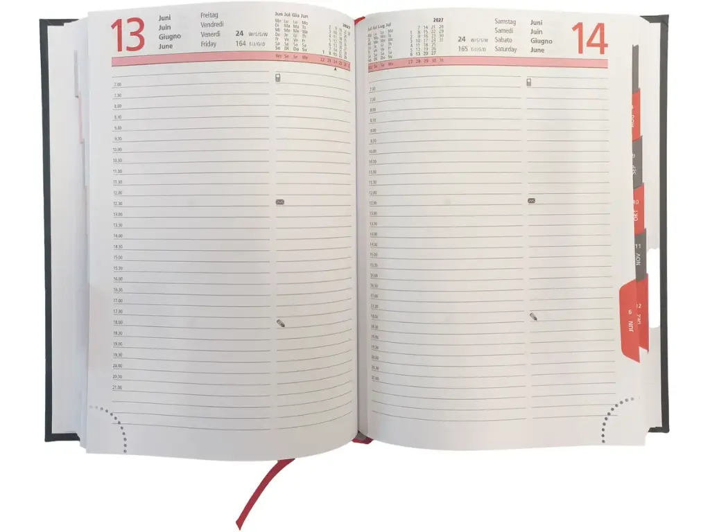 Agenda long Le Jour 2025 bleu foncé (copie)