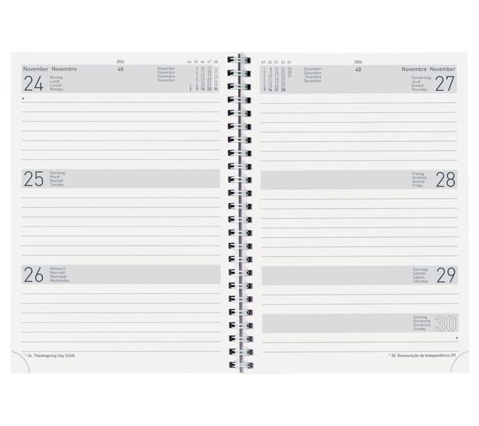 Agenda long Le Jour 2025 bleu foncé (copie)