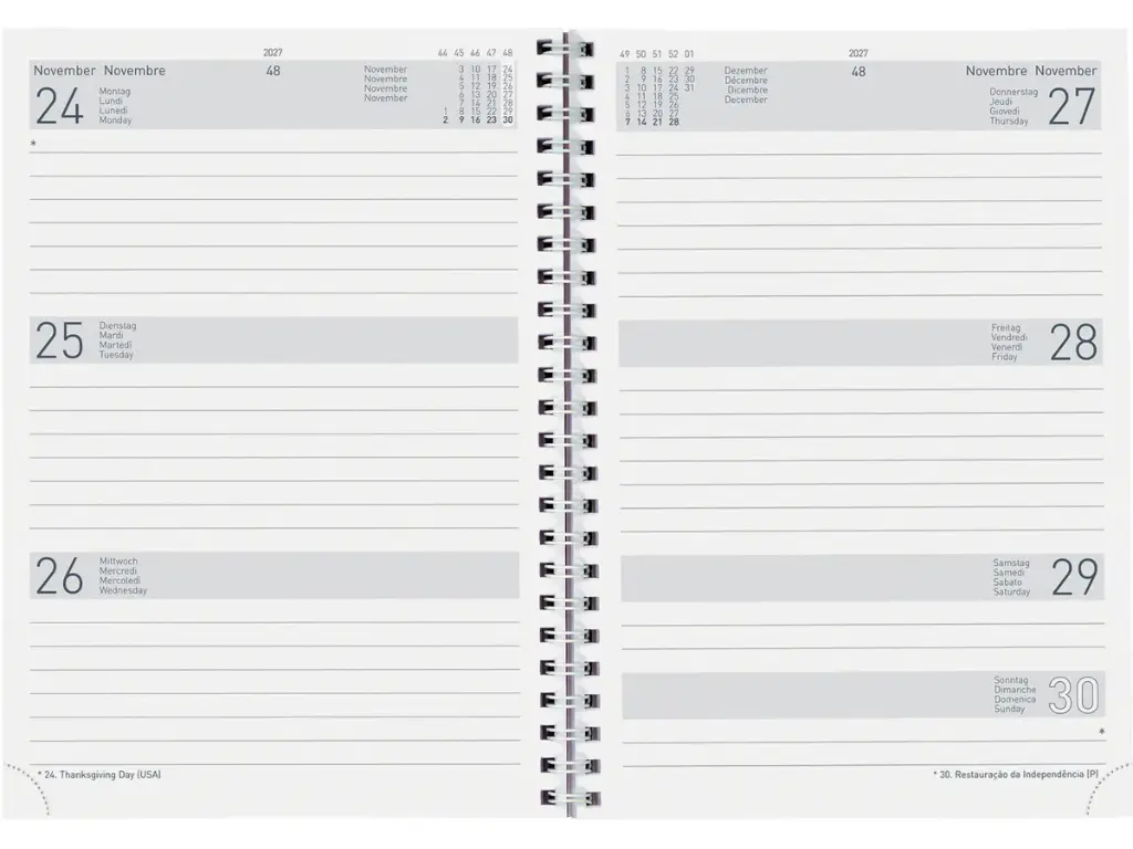 Agenda long Le Jour 2025 bleu foncé (copie)