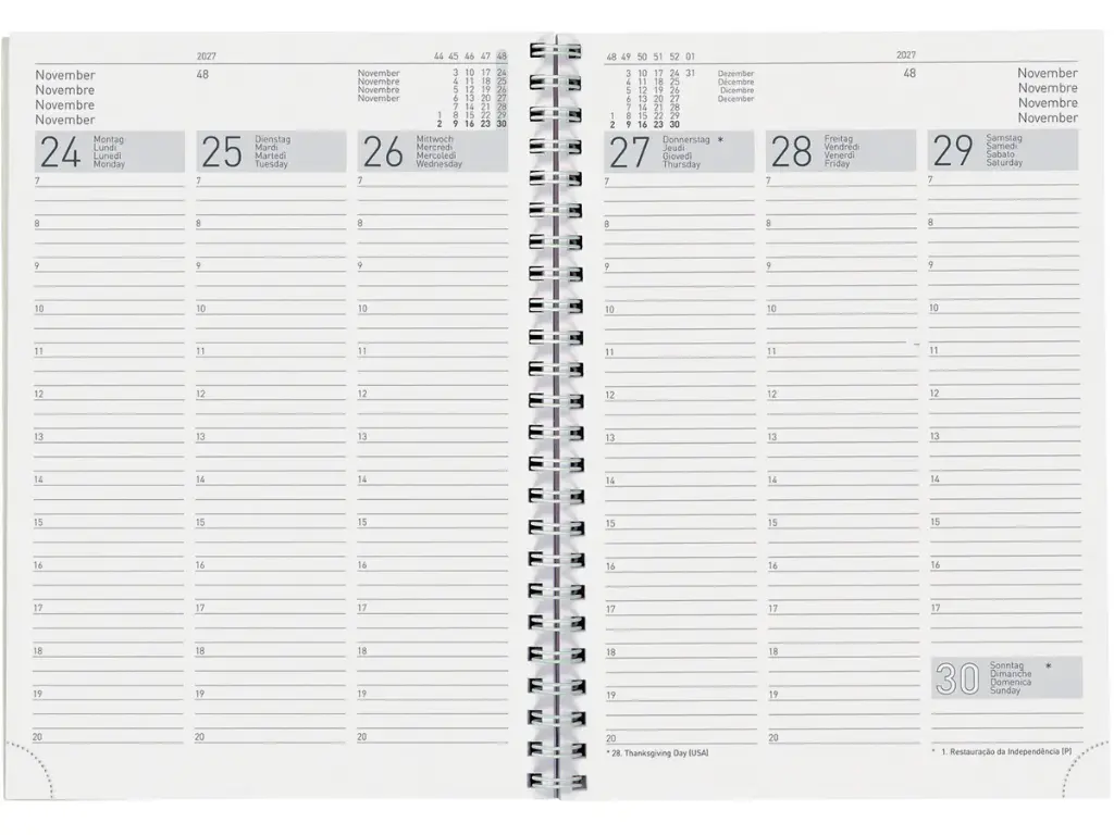 Agenda long Le Jour 2025 bleu foncé (copie)