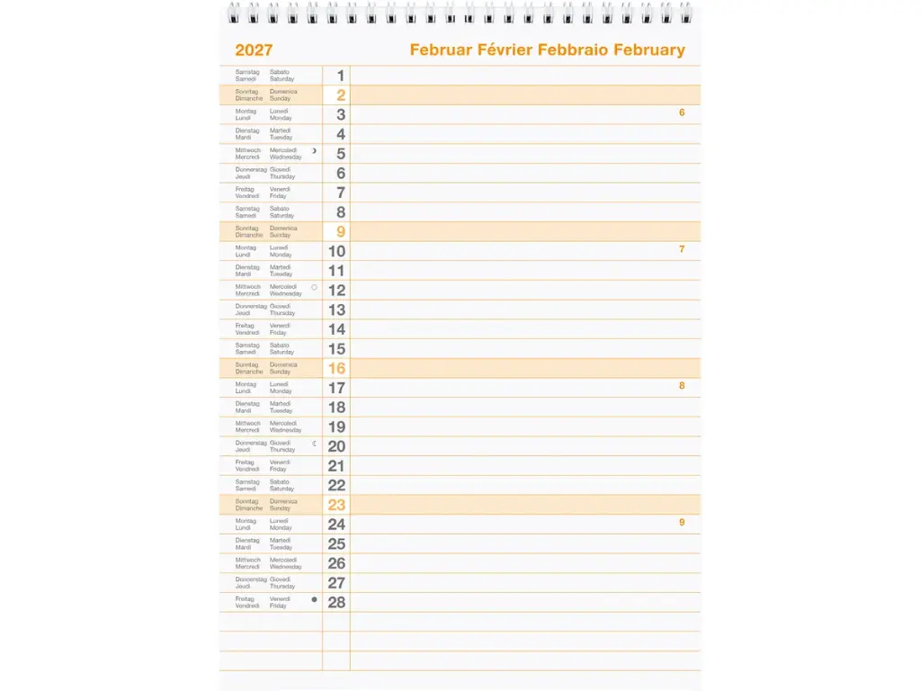 Calendrier de table Seplana 2025 carton