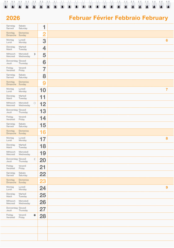 Calendrier de table Seplana 2025 carton