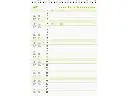 Calendrier mural mensuel bloc 11 2025