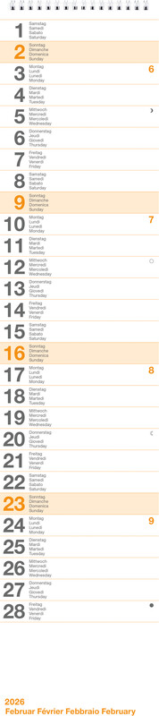 Calendrier de table Seplana 2025 carton