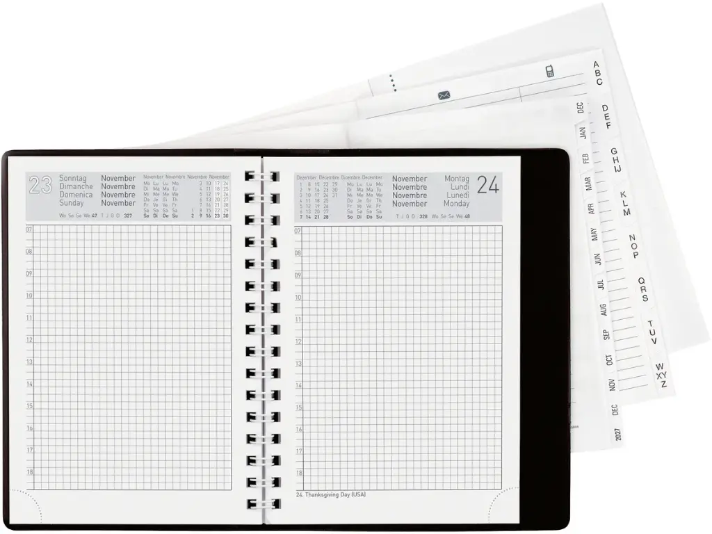 Agenda trimestriel Technikus 4, Wire-O 2025