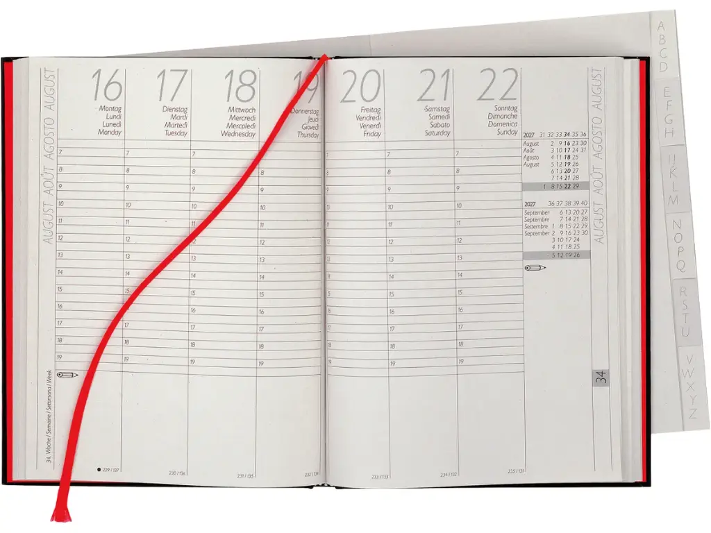 Agenda long Le Jour 2025 bleu foncé (copie)