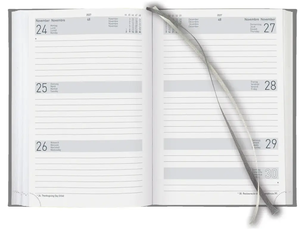 Agenda long Le Jour 2025 bleu foncé (copie)