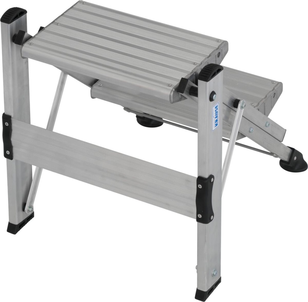 Chariot multifonctionnel Luxor réglable en hauteur avec armoire, verrouillable, métal, 4 roulettes, noir (copie)