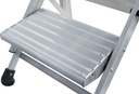  Marchepied pliant en aluminium, hauteur d’estrade 600 mm