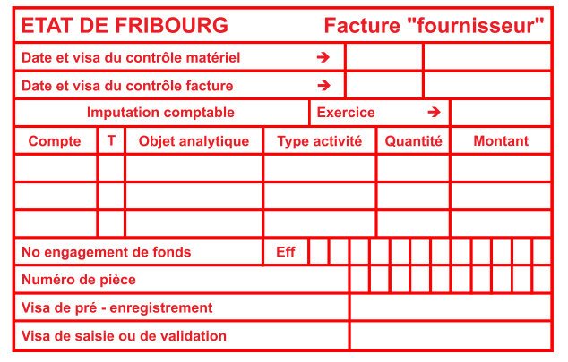 Sceau automatique Etat FR Facture "fournisseur"