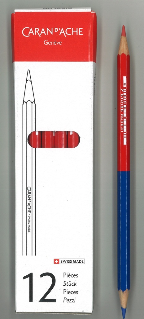 Farbstift Prismalo bicolor rot/blau (12 Stück)