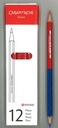Crayons bicolores rouge/bleu Caran d'Ache (12 pièces)
