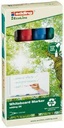 Marqueurs pour tableau blanc edding 28 EcoLine, assortiment 4 couleurs