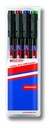 Marqueurs edding OHP permanents assortiment 4 couleurs