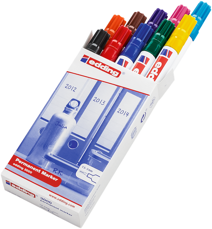 Marker edding 3000, Sortiment
