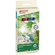 Marker edding 21 EcoLine, Sortiment 4 Farben