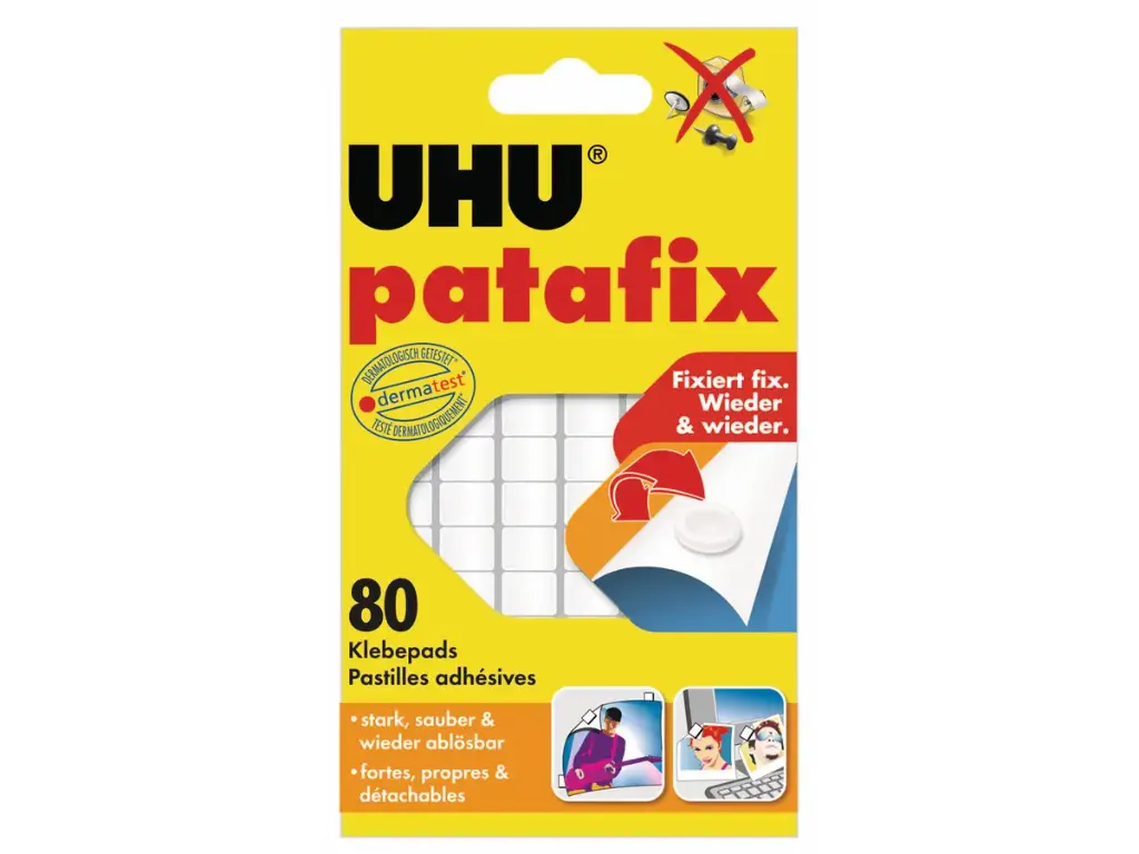 Klebepads 10x10 mm UHU tac patafix (80 Stk.)