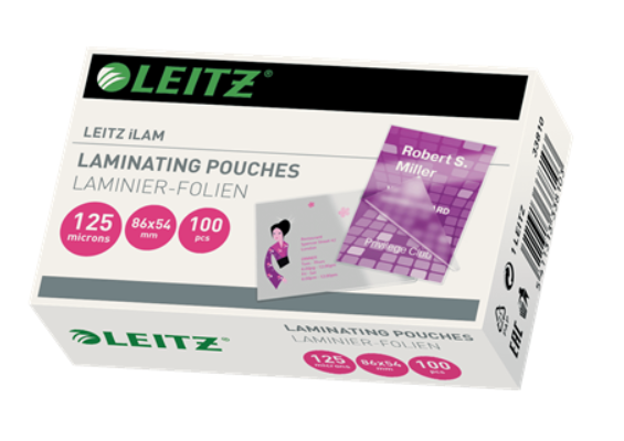 Poches de laminage carte crédit 125 microns (100 fles)