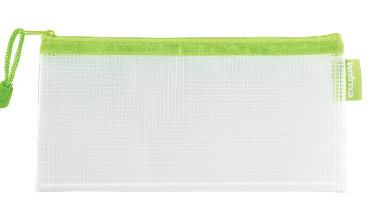 Reissverschlusstasche Mesh Bag  A4 DL kiwi