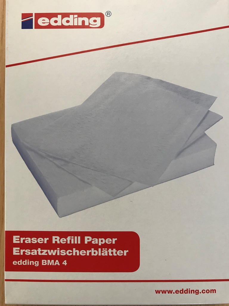 ​​100 Ersatzblätter für Whiteboardwischer edding