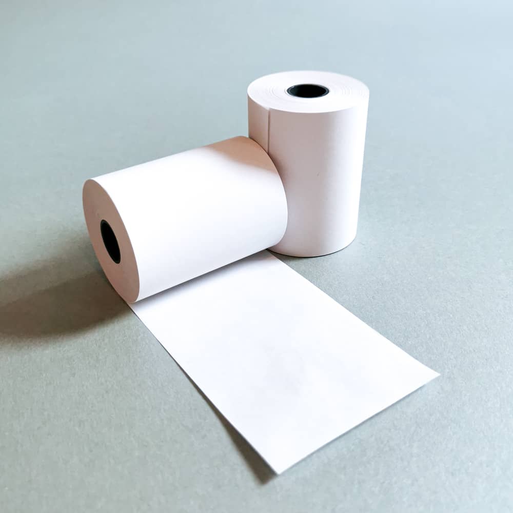 Rouleau papier pour imprimante thermique 57mm x 50mm x 30m
