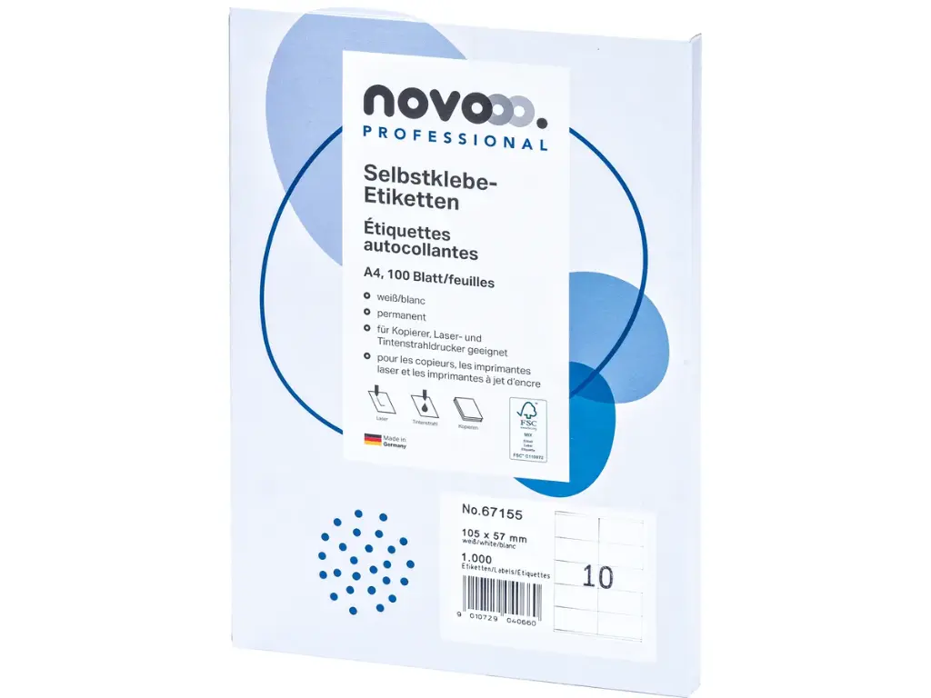 Universal-Etiketten A4, 100 Blatt