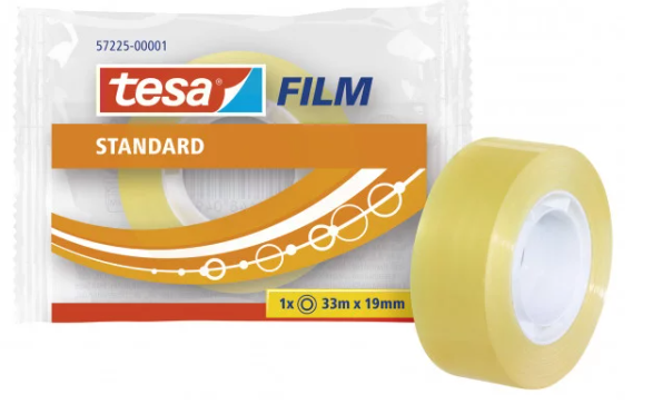Papier autocollant tesa® standard transparent 33mx19mm