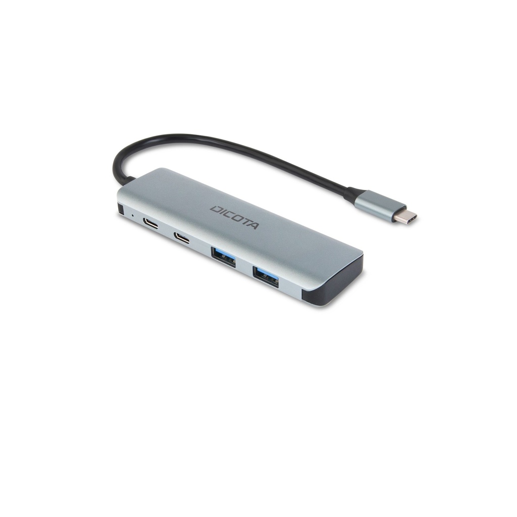 USB-A/USB-C Metal Hub Dicota 2x USB A 3.0 + 2x USB-C