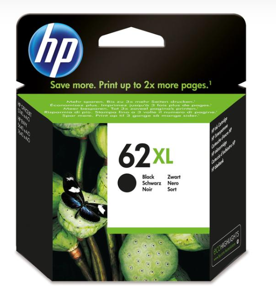 Tintenpatrone HP 62XL schwarz