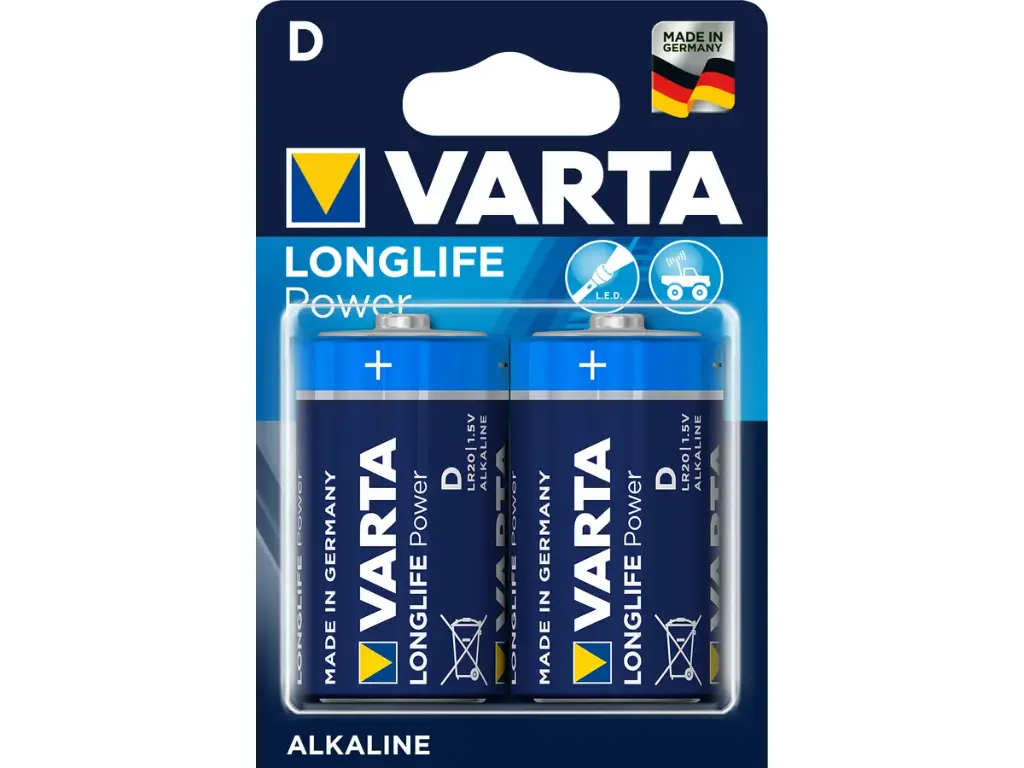 Batterien VARTA Longlife Power D/LR20 1.5V 2 Stück