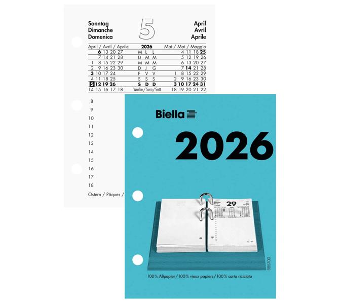 Petit bloc calendrier 2026