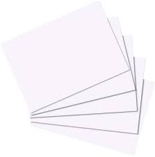 Fiches blanches A6 240 gm2 (paquet de 200 feuilles)