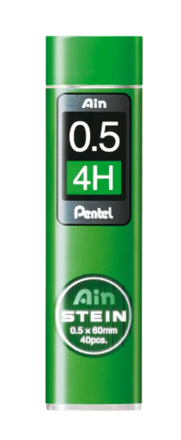 Mines polymer 4H 0.5mm  Pentel emballage 40 mines