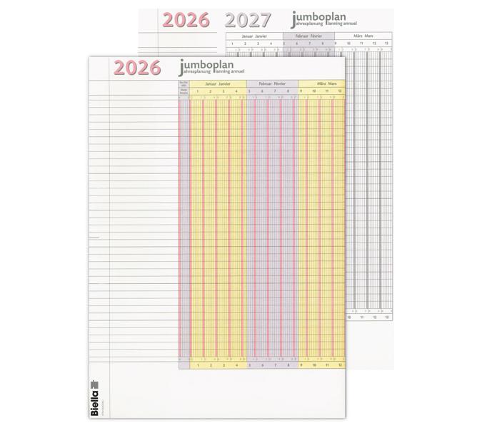 Planning annuel Jumboplan 2026 (sachet de 2 pce)