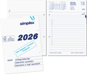 Calendrier SIMPLEX 40231, recharge 2026