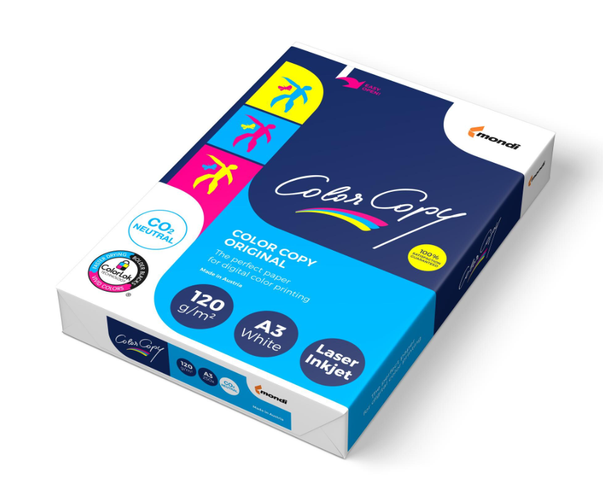 Fotokopierpapier A3  120 gm2 super weiss (Paket zu 250 Blatt)