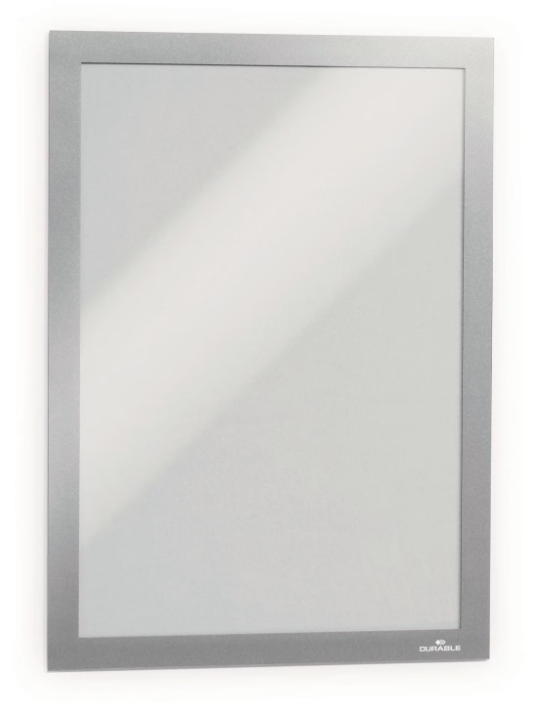 Sichtfenster Duraframe DURABLE metallic-silber, selbstklebend (10 Stück)