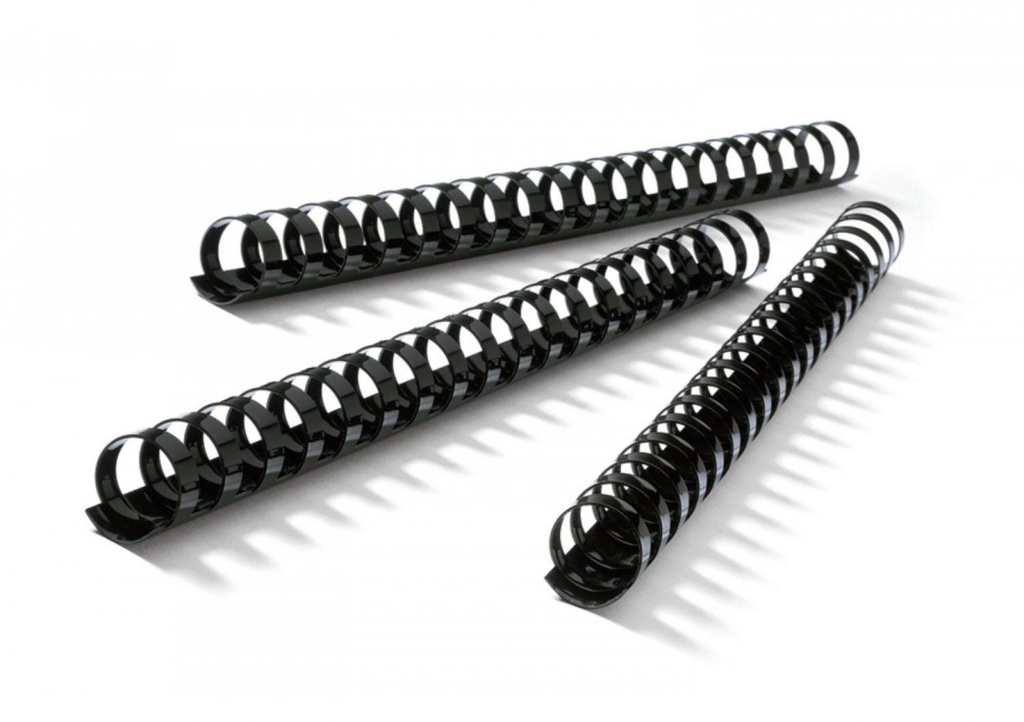 Plastikbinderücken A4 28 mm schwarz (50 Stück)