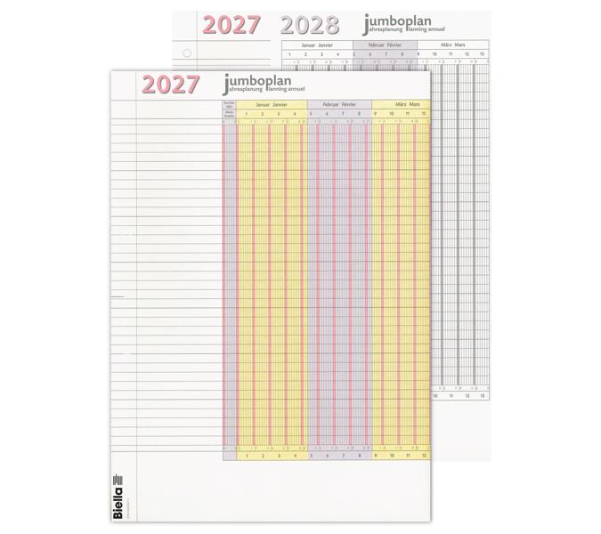 Planning annuel Jumboplan 2027 (sachet de 2 pce) 