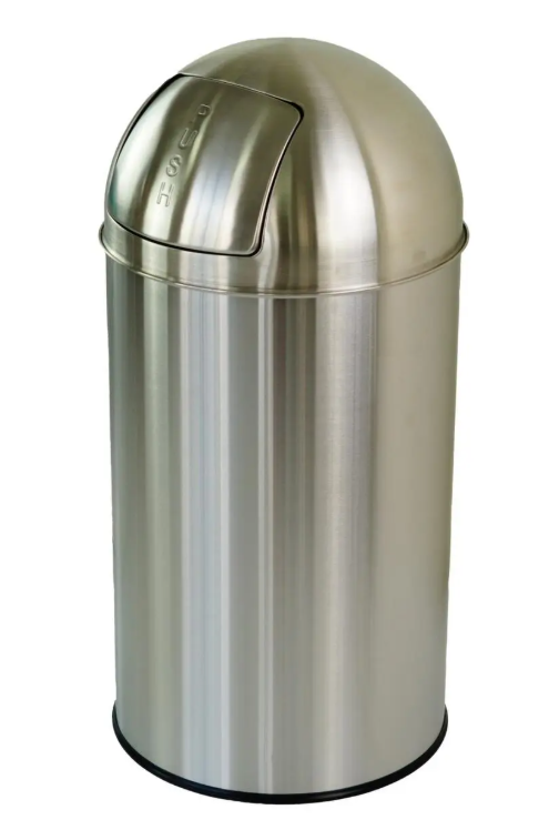 Poubelle en acier inoxydable Udo Bär, 50 l, argent