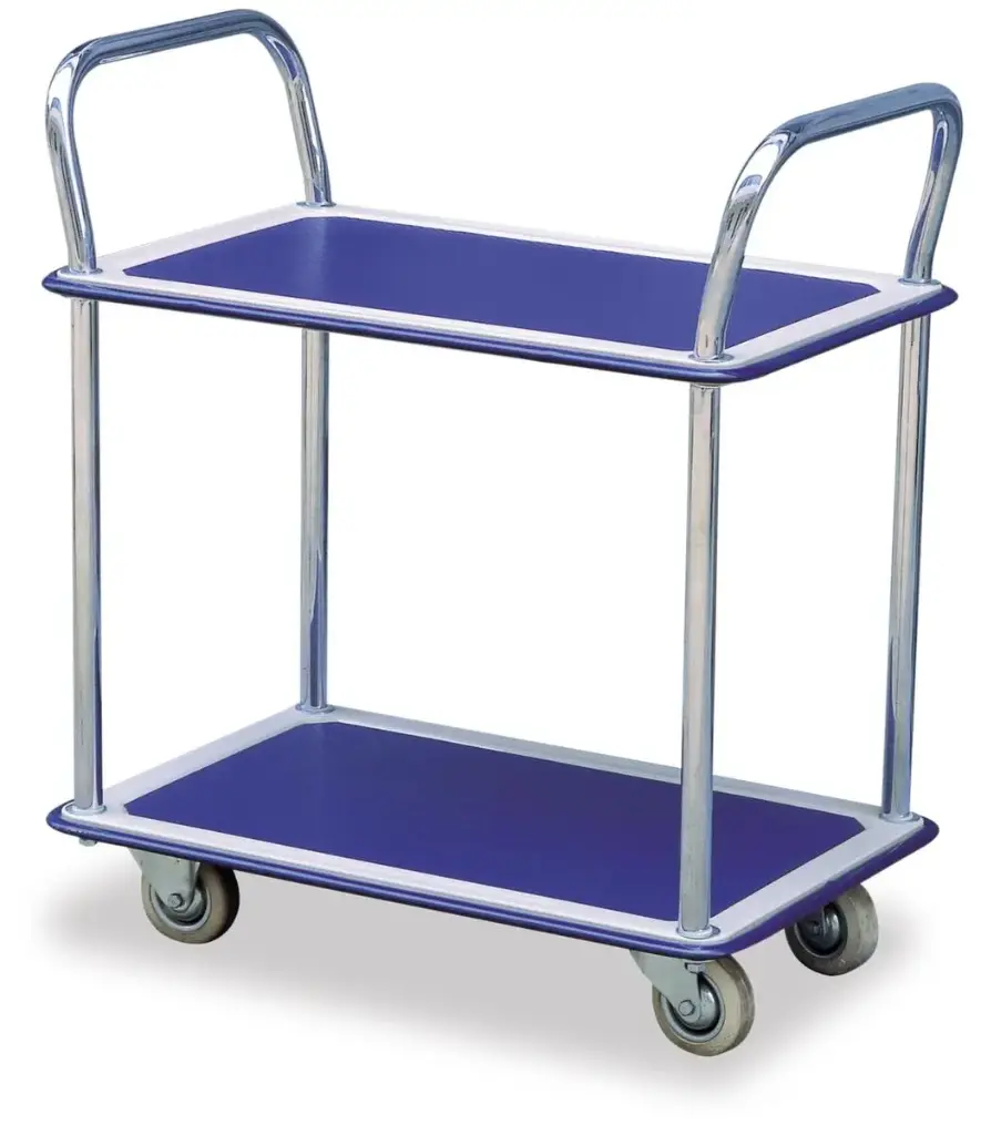 Leichter Etagenwagen, Traglast 120 kg, 2 Etagen