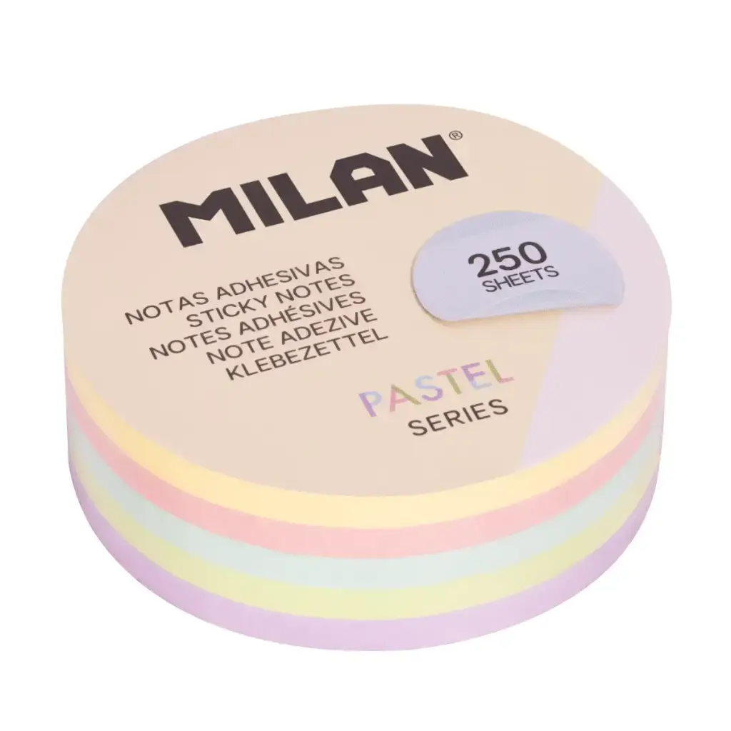 Haft-Notizzettel rund pastell 67 mm (400 Blatt)