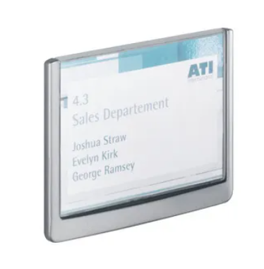 Plaque de porte DURABLE Click Sign 486137 graphite,plastique 149 x 105.5 mm