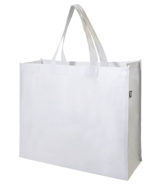 Cabas en PET recyclé blanc