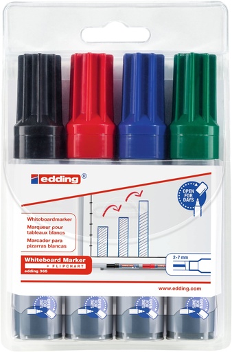 [69.100] Whiteboardmarker edding 365, Sortiment 4 Farben