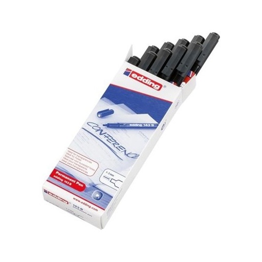 Folienschreiber edding permanent schwarz 10 Stück