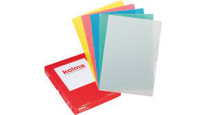 Dossiers plastiques Kolma Visa A4 boîte 100 pièces