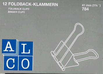 [68.144] Foldback-Klammern 41 mm (12 Stück)