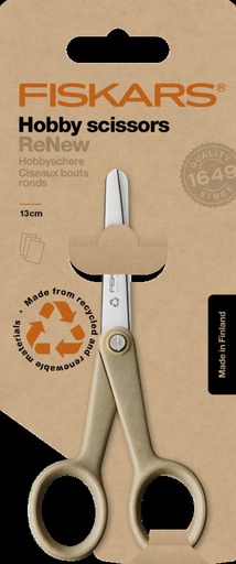 [74.117.52] Ciseaux Fiskars 13 cm bout rond pour droitier en matière recyclé