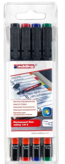 [62.239.4] Folienschreiber edding 140S Set 4 Farben